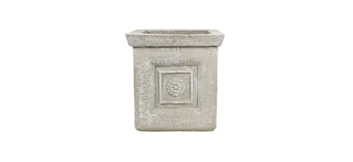 Flower Square Pot